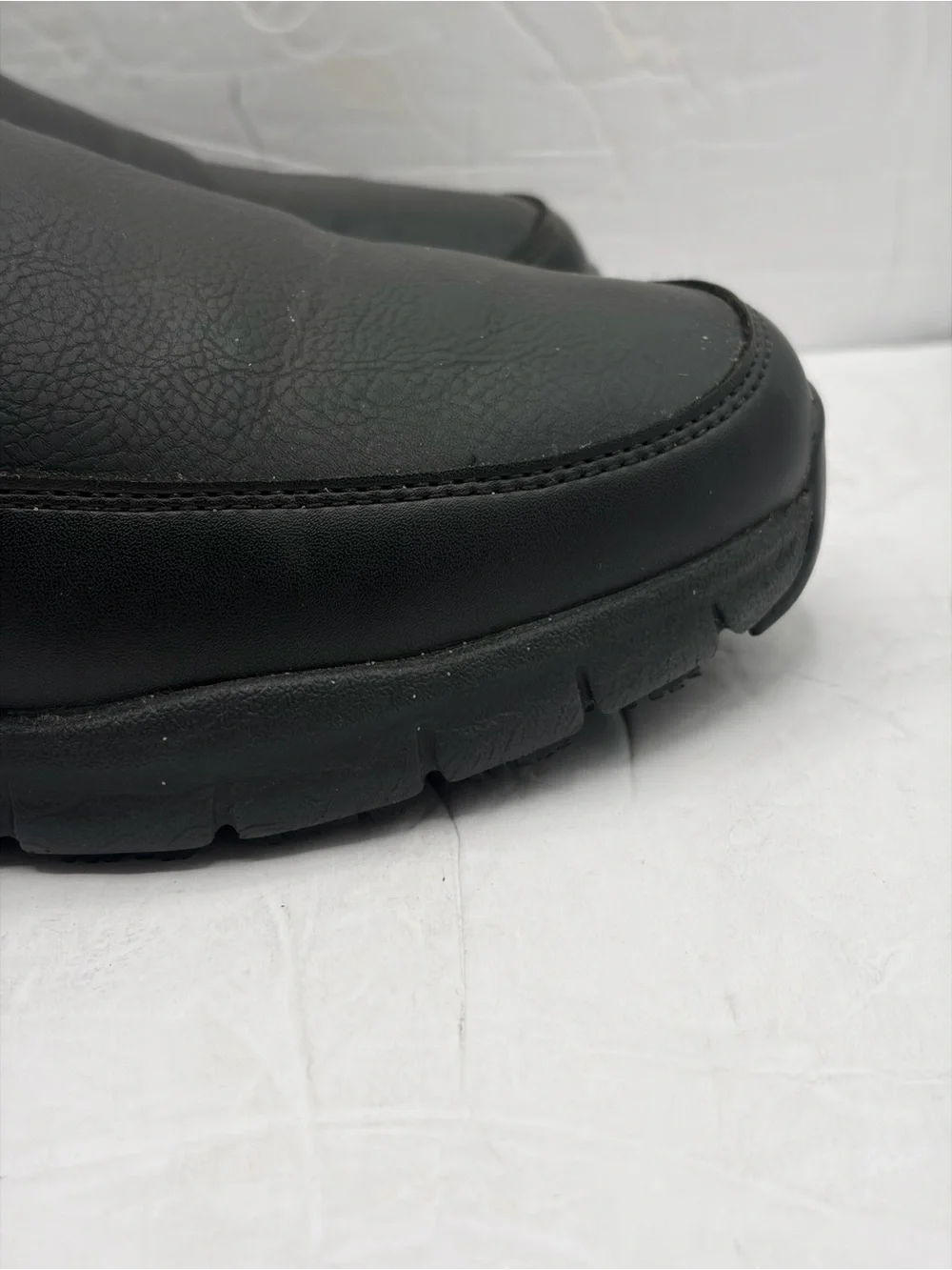 Skechers Work Relaxed Fit Nampa Groton Slip Resistant Shoes Black Men’s Size 9 W